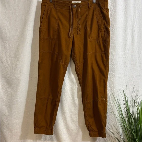 REI CoOp Pants Men's 36x32 Brown Orange Trailsmith Jogger Double Knee Hiking - Picture 1 of 6